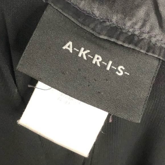 Akris Dark Brown High Rise Wide Leg Silk Trouser Pants 6 - Picture 5 of 5